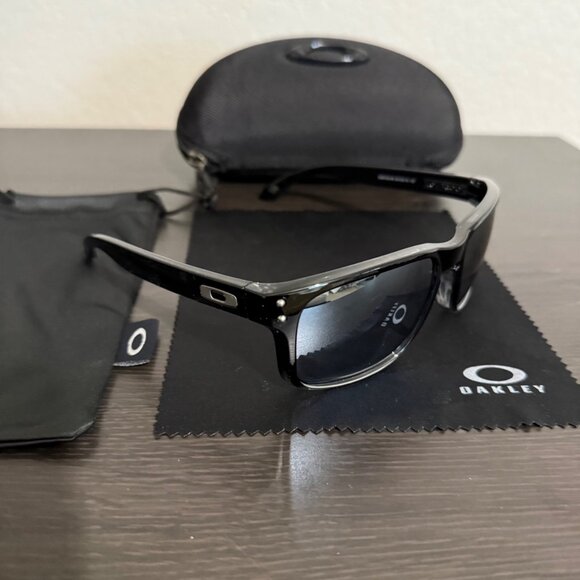 OO9102 Oakley Holbrook Dark Ink Fade Polished Frame Prizm Polarized Sunglasses - Picture 2 of 13